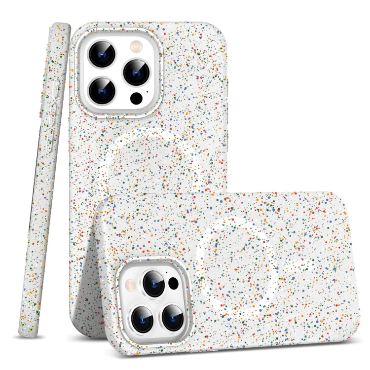 For iPhone 12 Pro Max Colorful Frosted Magsafe PC Hybrid TPU Phone Case(White) - iPhone 12 Pro Max Cases by buy2fix | Online Shopping UK | buy2fix