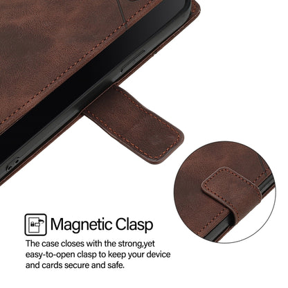 For OnePlus 12 5G Global Skin-feel Embossed Leather Phone Case(Brown) - OnePlus Cases by buy2fix | Online Shopping UK | buy2fix