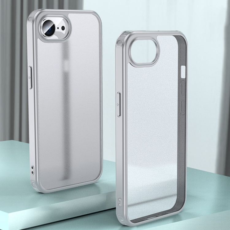 For iPhone SE 2024 Armor Clear TPU Hard PC Phone Case(Grey) - More iPhone Cases by buy2fix | Online Shopping UK | buy2fix