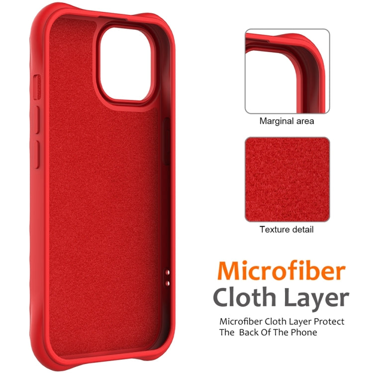 For iPhone 13 Wave Texture MagSafe Magnetic Liquid Silicone Phone Case(Red) - iPhone 13 Cases by buy2fix | Online Shopping UK | buy2fix