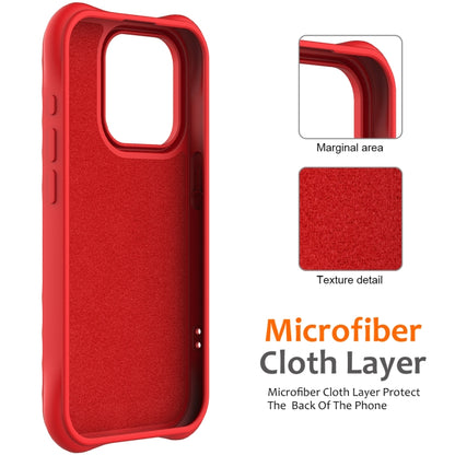 For iPhone 16 Pro Max Wave Texture MagSafe Magnetic Liquid Silicone Phone Case(Red) - iPhone 16 Pro Max Cases by buy2fix | Online Shopping UK | buy2fix