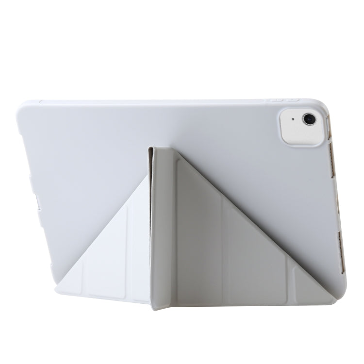 For iPad Air 13 2024 TPU Deformation Flip Leather Tablet Case with Holder(Grey) - iPad Air 13 2024 Cases by buy2fix | Online Shopping UK | buy2fix