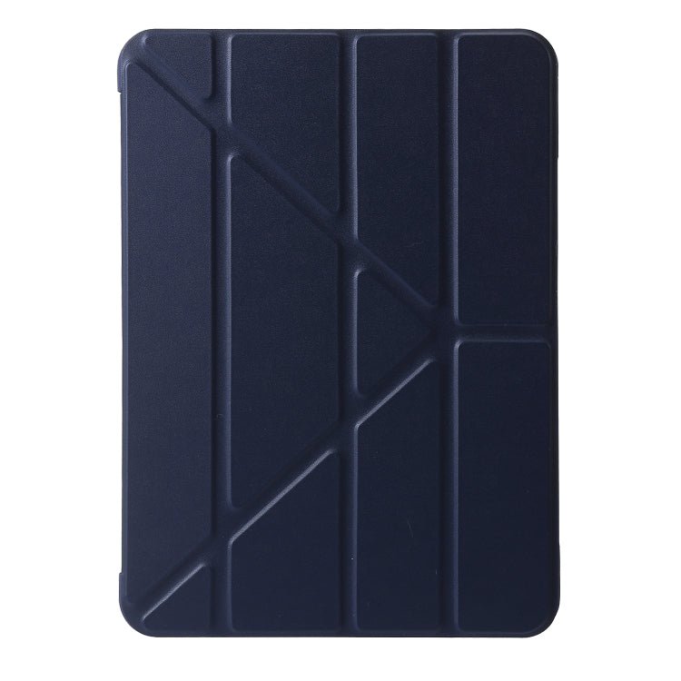 For iPad Pro 11 2024 TPU Deformation Flip Leather Tablet Case with Holder(Dark Blue) - iPad Pro 11 2024 Cases by buy2fix | Online Shopping UK | buy2fix