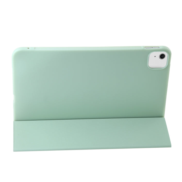 For iPad Air 11 2024 Three-fold Holder Flip Tablet Leather Case(Mint Green) - iPad Air 11 2024 Cases by buy2fix | Online Shopping UK | buy2fix