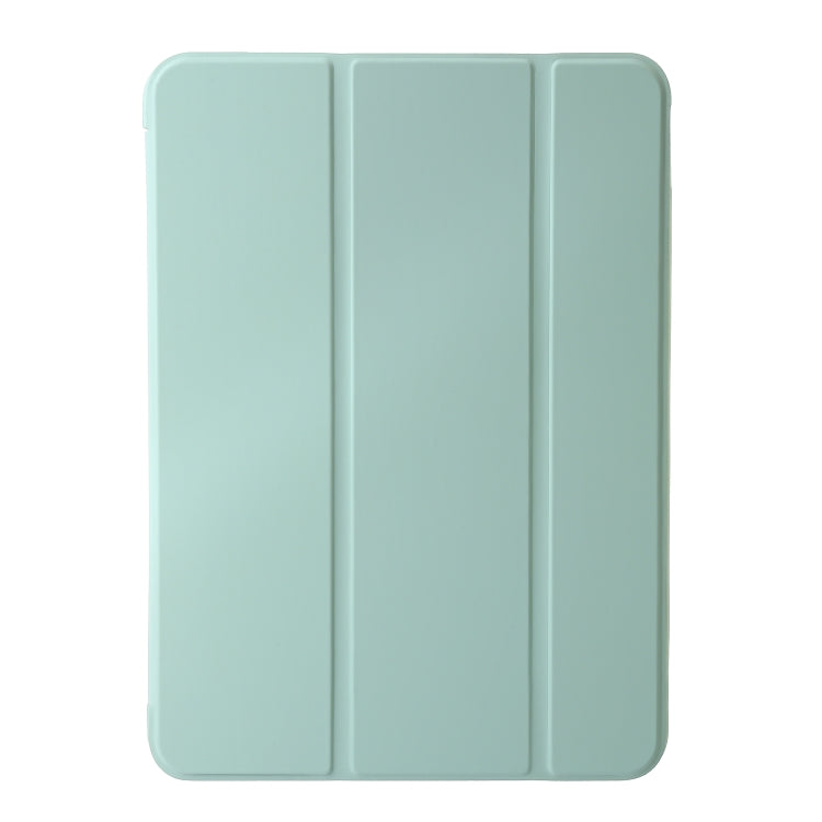 For iPad Pro 11 2024 Three-fold Holder Flip Tablet Leather Case(Mint Green) - iPad Pro 11 2024 Cases by buy2fix | Online Shopping UK | buy2fix