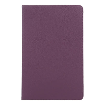 For iPad Air 13 2024 360 Degree Rotation Litchi Texture Leather Tablet Case with Holder(Purple) - iPad Air 13 2024 Cases by buy2fix | Online Shopping UK | buy2fix