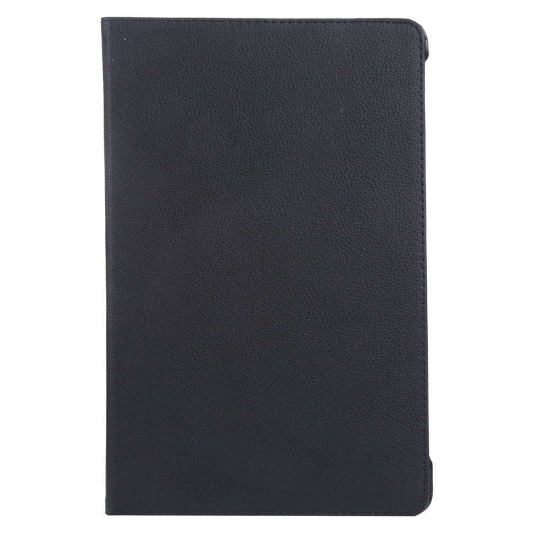 For iPad Air 13 2024 360 Degree Rotation Litchi Texture Leather Tablet Case with Holder(Black) - iPad Air 13 2024 Cases by buy2fix | Online Shopping UK | buy2fix