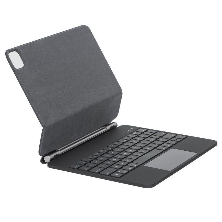 For iPad Pro 11 2022 / Air 2022 10.9 Touch Pad Bluetooth Keyboard Leather Case(Black) - For iPad Pro by buy2fix | Online Shopping UK | buy2fix