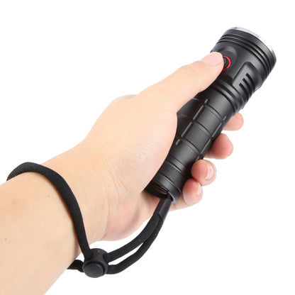 W5204 8 LEDs 3100LM High Brightness Rechargeable Flashlight(Black) - LED Flashlight by buy2fix | Online Shopping UK | buy2fix