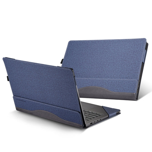 For HP Spectre X360 14 inch 14-eu Leather Laptop Shockproof Protective Case(Dark Blue) - 14.1 inch by buy2fix | Online Shopping UK | buy2fix