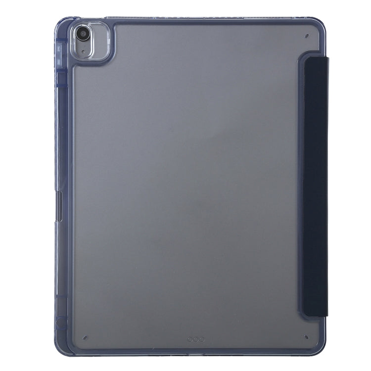 For iPad Air 13 2024 Clear Acrylic Deformation Leather Tablet Case(Dark Blue) - iPad Air 13 2024 Cases by buy2fix | Online Shopping UK | buy2fix