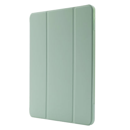 For iPad Air 13 2024 Skin Feel Tri-fold Leather Tablet Case with Pen Slot(Matcha Green) - iPad Air 13 2024 Cases by buy2fix | Online Shopping UK | buy2fix