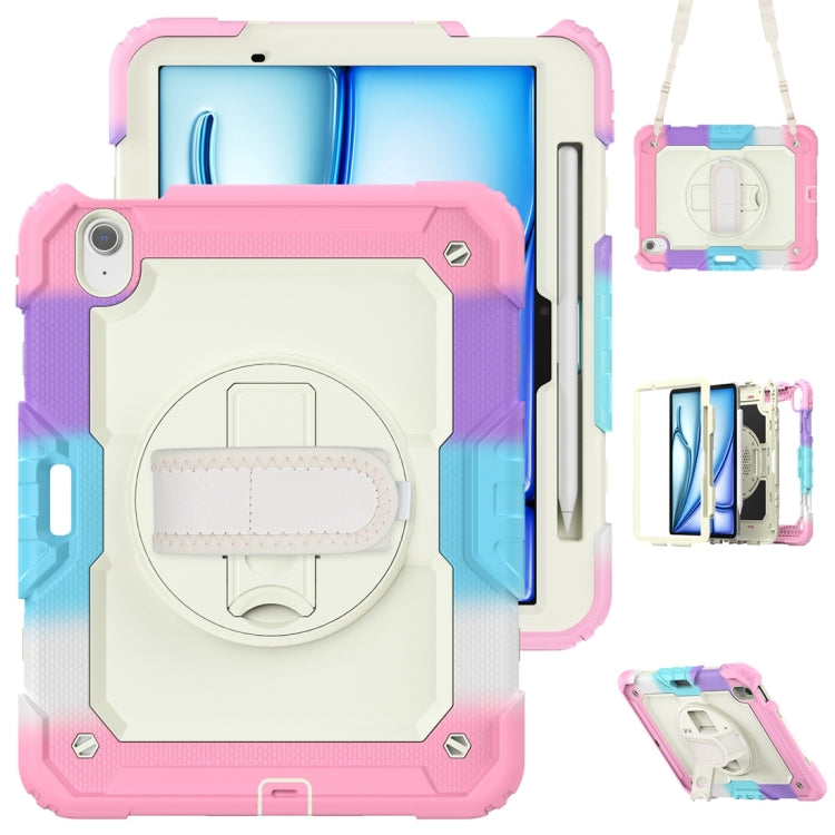 For iPad Air 11 2024 Silicone + PC Tablet Protective Case(Rainbow Pink) - iPad Air 11 2024 Cases by buy2fix | Online Shopping UK | buy2fix