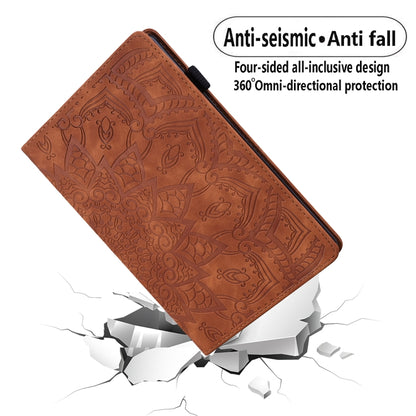 For iPad Pro 13 2024 Calf Texture Embossed Leather Tablet Case(Brown) - iPad Pro 13 2024 Cases by buy2fix | Online Shopping UK | buy2fix