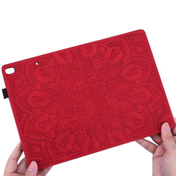 For iPad Pro 11 2024 Calf Texture Embossed Leather Tablet Case(Red) - iPad Pro 11 2024 Cases by buy2fix | Online Shopping UK | buy2fix