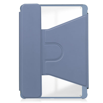 For iPad Pro 13 2024 Transparent Rotation Smart Leather Tablet Case(Lavender) - iPad Pro 13 2024 Cases by buy2fix | Online Shopping UK | buy2fix