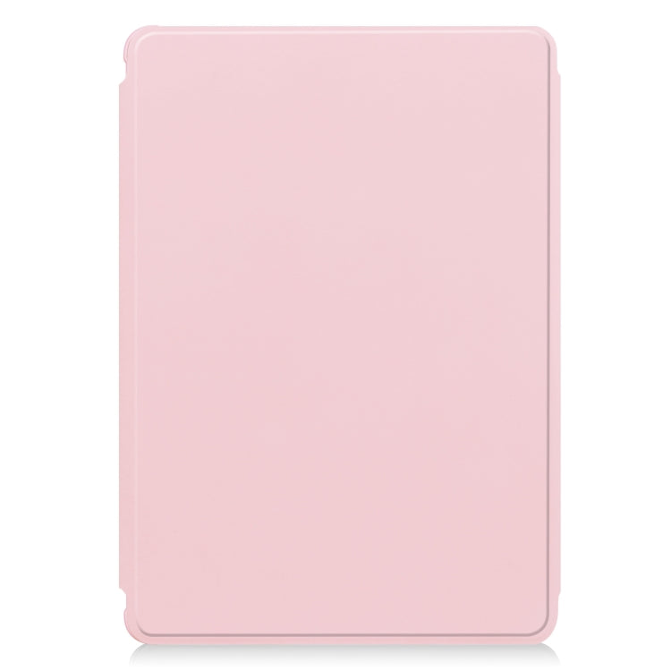 For iPad Air 11 2024 Transparent Rotation Smart Leather Tablet Case(Pink) - iPad Air 11 2024 Cases by buy2fix | Online Shopping UK | buy2fix