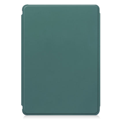 For iPad Pro 11 2024 Transparent Rotation Smart Leather Tablet Case(Dark Green) - iPad Pro 11 2024 Cases by buy2fix | Online Shopping UK | buy2fix