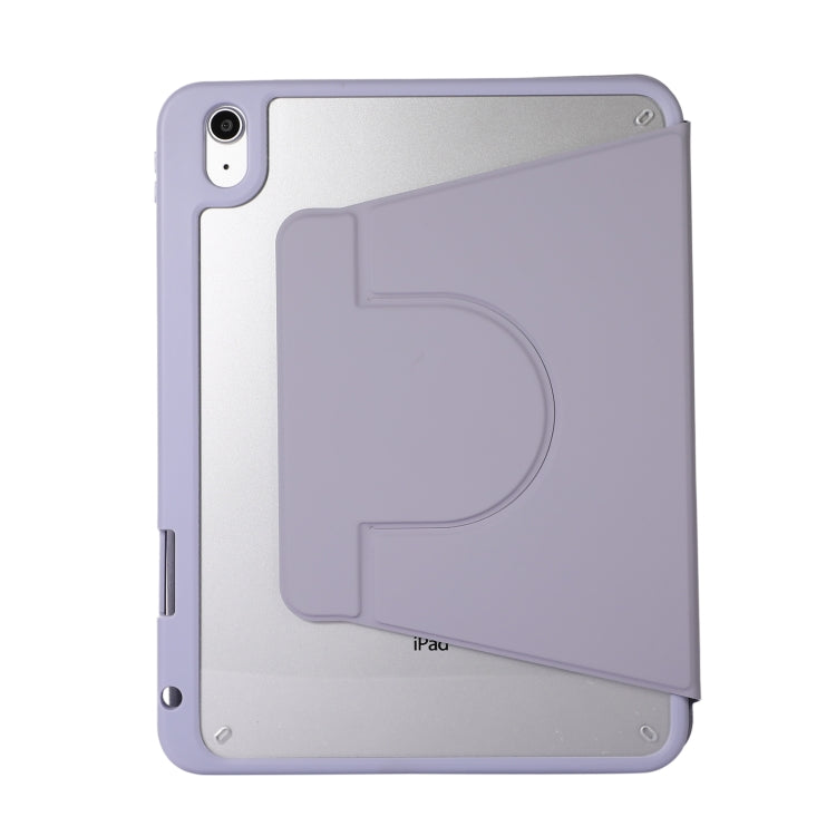 For iPad Pro 13 2024 2 in 1 Acrylic Split Rotating Leather Tablet Case(Lavender) - iPad Pro 13 2024 Cases by buy2fix | Online Shopping UK | buy2fix