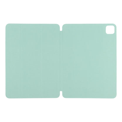 For iPad Pro 13 2024 Double-sided Clip Non-buckle Magnetic PU Smart Tablet Case(Light Green) - iPad Air 13 2024 Cases by buy2fix | Online Shopping UK | buy2fix