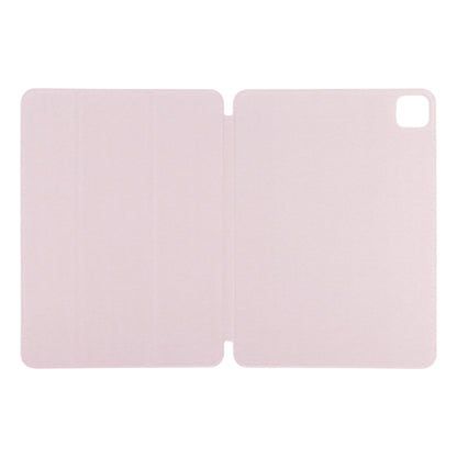 For iPad Pro 13 2024 Double-sided Clip Non-buckle Magnetic PU Smart Tablet Case(Pink) - iPad Air 13 2025 / 2024 Cases by buy2fix | Online Shopping UK | buy2fix