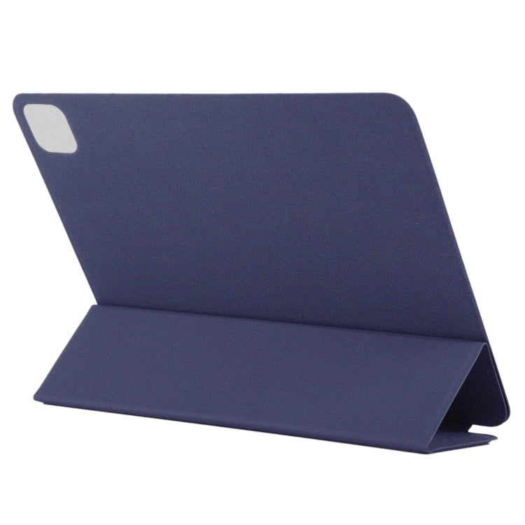 For iPad Pro 13 2024 Double-sided Clip Non-buckle Magnetic PU Smart Tablet Case(Dark Blue) - iPad Air 13 2024 Cases by buy2fix | Online Shopping UK | buy2fix