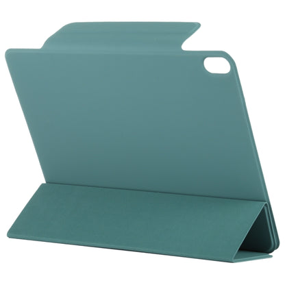 For iPad Air 11 2024 Double-sided Clip Fixed Buckle Magnetic PU Leather Smart Tablet Case(Green) - iPad Air 11 2024 Cases by buy2fix | Online Shopping UK | buy2fix