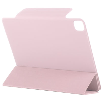 For iPad Pro 11 2024 Double-sided Clip Fixed Buckle Magnetic PU Leather Smart Tablet Case(Rose Gold) - iPad Pro 11 2024 Cases by buy2fix | Online Shopping UK | buy2fix