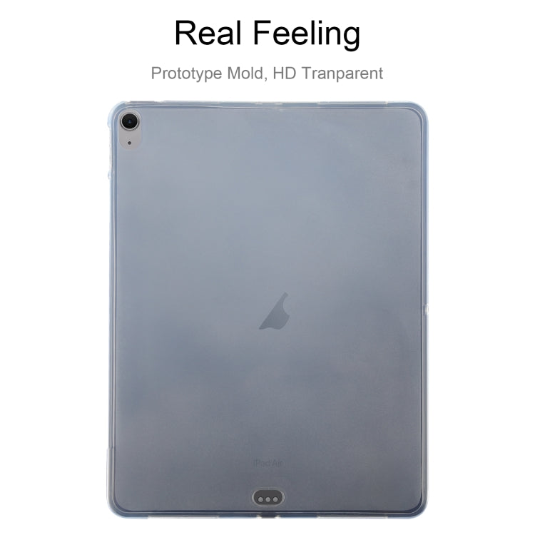 For iPad Air 13 2024 0.75mm Shockproof Outside Glossy Inside Frosted TPU Tablet Case(Transparent) - iPad Air 13 2024 Cases by buy2fix | Online Shopping UK | buy2fix