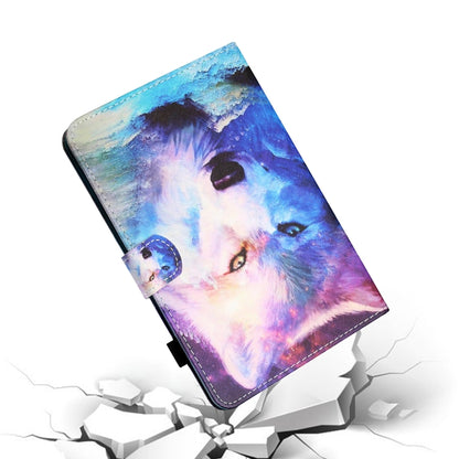 For iPad Pro 11 2024 Coloured Drawing Stitching Smart Leather Tablet Case(Wolf) - iPad Pro 11 2024 Cases by buy2fix | Online Shopping UK | buy2fix