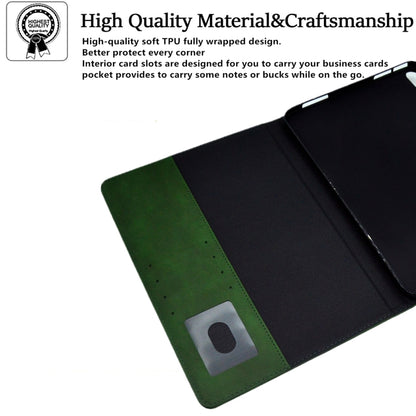 For iPad Pro 11 2024 Suede Cross Texture Magnetic Clasp Leather Smart Tablet Case(Green) - iPad Pro 11 2024 Cases by buy2fix | Online Shopping UK | buy2fix