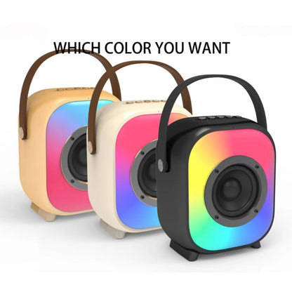 NR168D 10W Portable Outdoor Colorful Bluetooth Speaker Subwoofer(Creamy White) - Desktop Speaker by buy2fix | Online Shopping UK | buy2fix