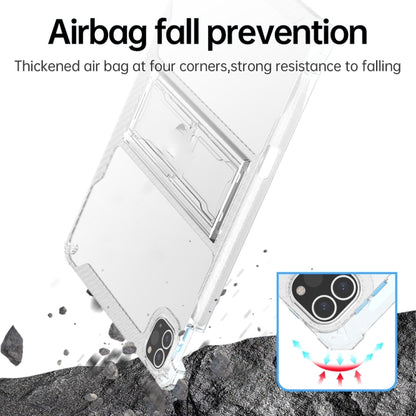 For iPad Pro 13 2024 TPU Hybrid PC Airbag Tablet Case with Pen Slots(Transparent) - iPad Pro 13 2024 Cases by buy2fix | Online Shopping UK | buy2fix