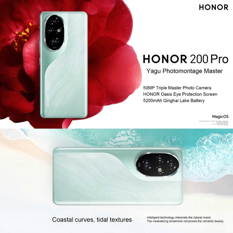 Honor 200 Pro, 12GB+256GB, Screen Fingerprint Identification, 6.78 inch MagicOS 8.0 Snapdragon 8s Gen 3 Octa Core, Network: 5G, NFC, OTG(Black) - Honor by Huawei | Online Shopping UK | buy2fix