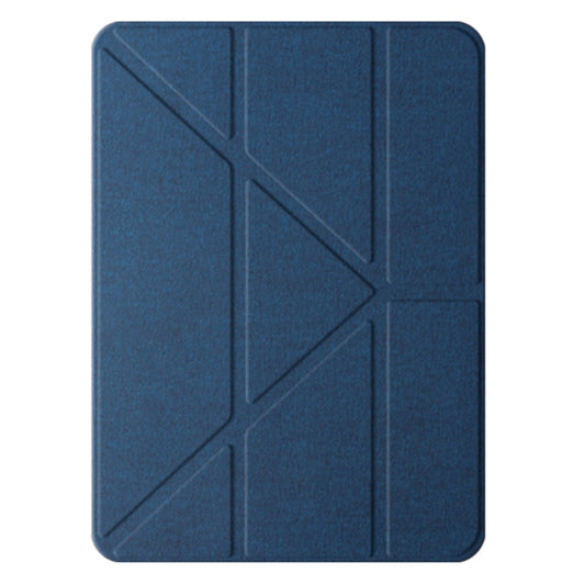 For iPad Air 13 2024 Mutural Multi-fold Smart Leather Tablet Case(Blue) - iPad Air 13 2024 Cases by Mutural | Online Shopping UK | buy2fix