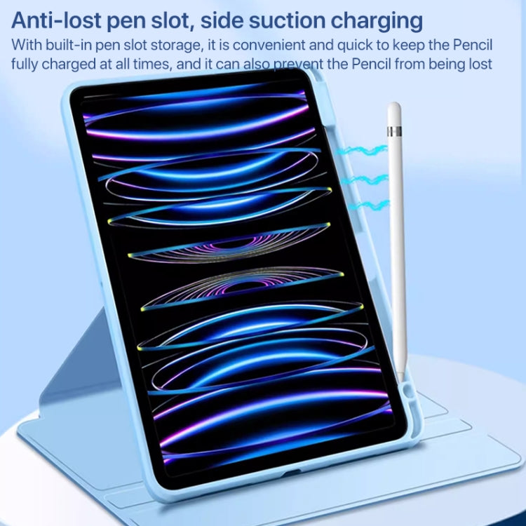 For iPad Pro 13 2024 Magnetic Split Leather Smart Tablet Case with Pen Slot(Sky Blue) - iPad Pro 13 2024 Cases by buy2fix | Online Shopping UK | buy2fix