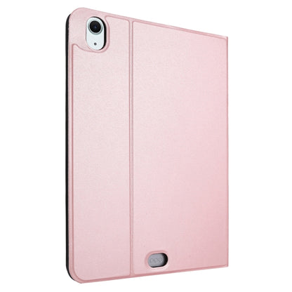 For iPad Air 11 2024 Stretch Voltage Plain Leather Smart Tablet Case(Rose Gold) - iPad Air 11 2024 Cases by buy2fix | Online Shopping UK | buy2fix