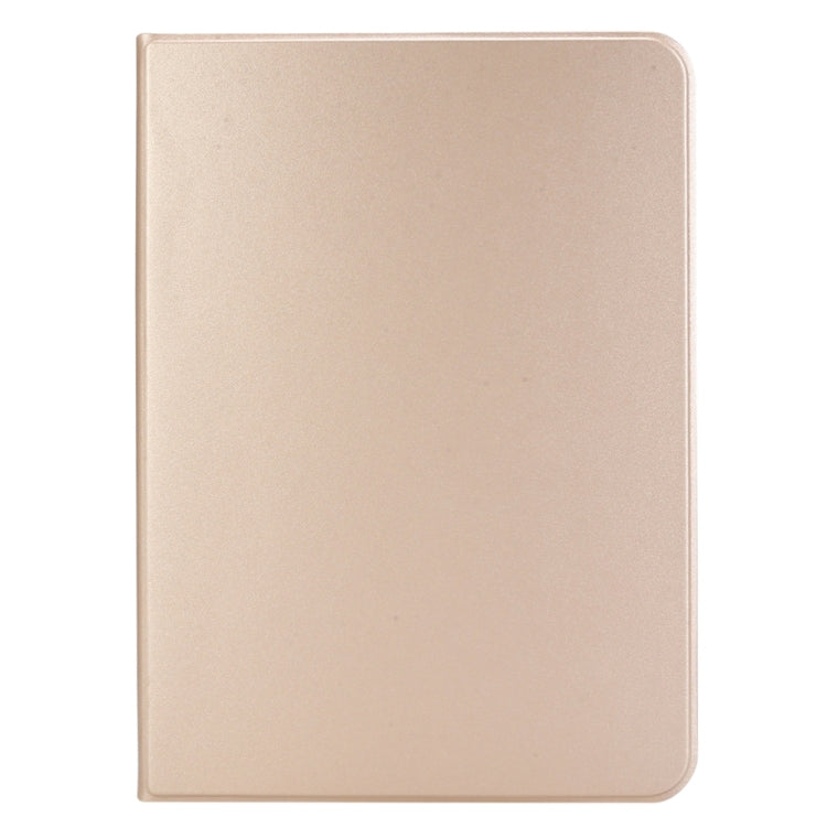 For iPad Pro 11 2024 Stretch Voltage Plain Leather Smart Tablet Case(Gold) - iPad Pro 11 2024 Cases by buy2fix | Online Shopping UK | buy2fix