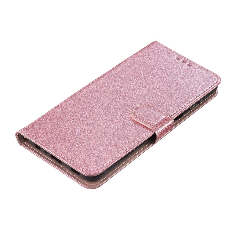 For Google Pixel 9 / 9 Pro Glitter Powder Flip Leather Phone Case(Rose Gold) - Google Cases by buy2fix | Online Shopping UK | buy2fix