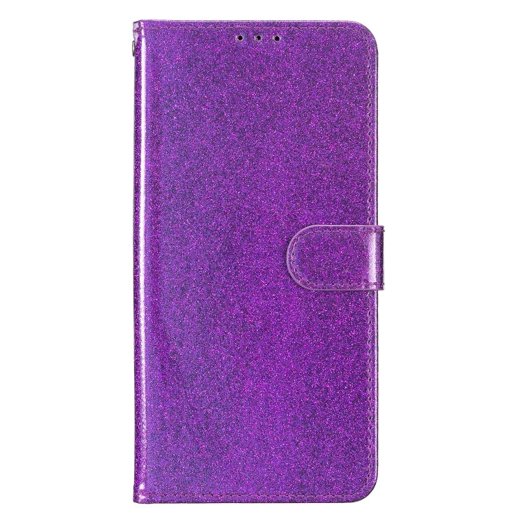 For Google Pixel 9 / 9 Pro Glitter Powder Flip Leather Phone Case(Purple) - Google Cases by buy2fix | Online Shopping UK | buy2fix