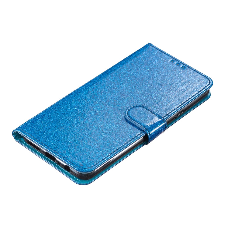 For Google Pixel 9 / 9 Pro Glitter Powder Flip Leather Phone Case(Blue) - Google Cases by buy2fix | Online Shopping UK | buy2fix