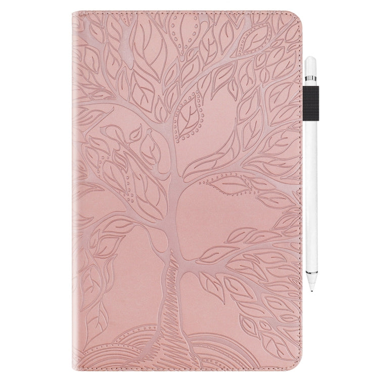 For iPad Pro 11 2024 Tree Life Series Embossed Smart Leather Tablet Case(Rose Gold) - iPad Pro 11 2024 Cases by buy2fix | Online Shopping UK | buy2fix