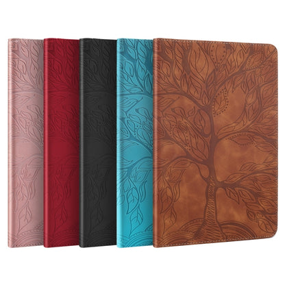 For iPad Pro 13 2024 Tree Life Series Embossed Smart Leather Tablet Case(Red) - iPad Pro 13 2024 Cases by buy2fix | Online Shopping UK | buy2fix