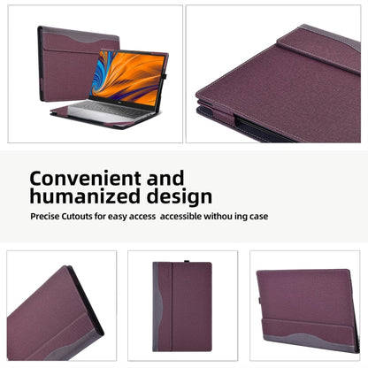 For Asus Zenbook 14X UX5401Z / UX5400 Leather Laptop Shockproof Protective Case(Dark Blue) - Screen & Keyboard Cover by buy2fix | Online Shopping UK | buy2fix