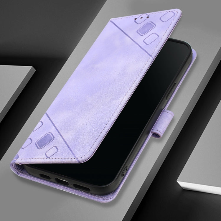 For Blackview Shark 8 Skin Feel Embossed Leather Phone Case(Light Purple) - More Brand by buy2fix | Online Shopping UK | buy2fix