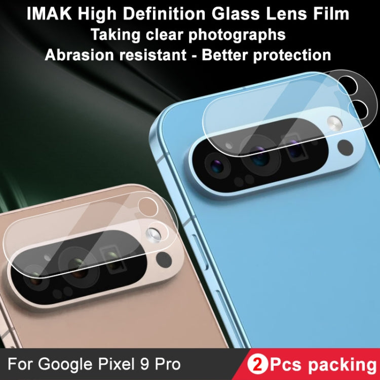 For Google Pixel 9 Pro 2pcs/Set imak HD Glass Rear Camera Lens Film - Other by imak | Online Shopping UK | buy2fix