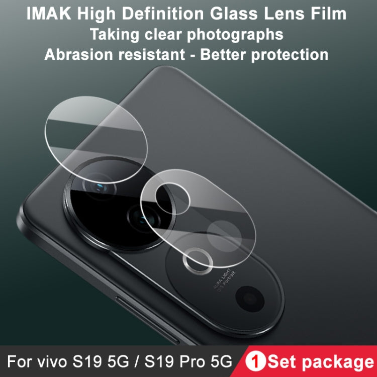 For vivo S19 5G / S19 Pro 5G 2pcs/Set imak HD Glass Rear Camera Lens Film - For Vivo by imak | Online Shopping UK | buy2fix