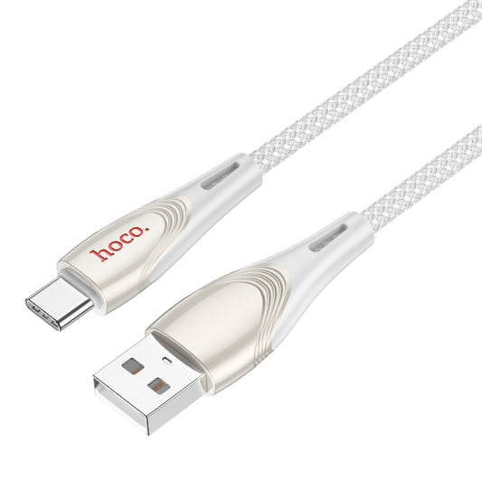 hoco U133 Type-C / USB-C to USB-A Braided Charging Data Cable, Length:1.2m(Grey) - USB-C & Type-C Cable by hoco | Online Shopping UK | buy2fix