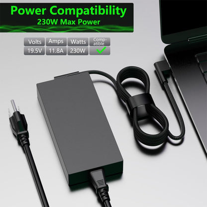 230W 19.5V 11.8A Laptop Notebook Power Adapter For Razer 3 Pin, Plug:EU Plug - Universal Power Adapter by buy2fix | Online Shopping UK | buy2fix