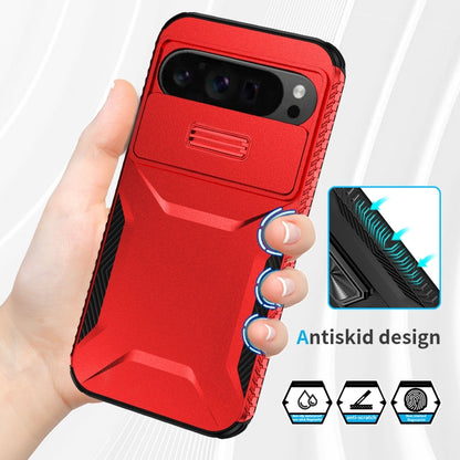 For Google Pixel 9 Pro XL Sliding Camshield Phone Case(Red) - Google Cases by buy2fix | Online Shopping UK | buy2fix